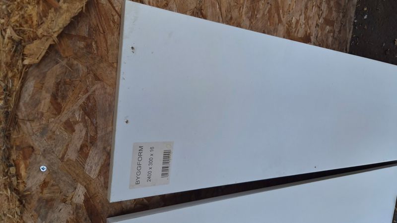 BYGGFORM hobbyplater hvit 16 mm, pakkedeal 4 stk