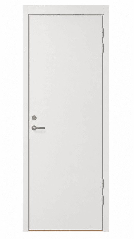 Swedoor lyddør 870x2390mm +35dB, hvit, høyrehengslet – pent brukt