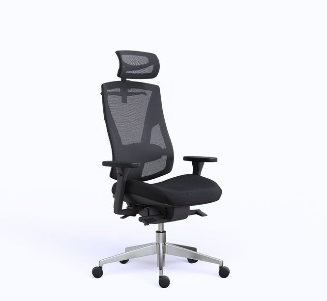 Hovedbilde Cesar+ kontorstol, sort/mesh