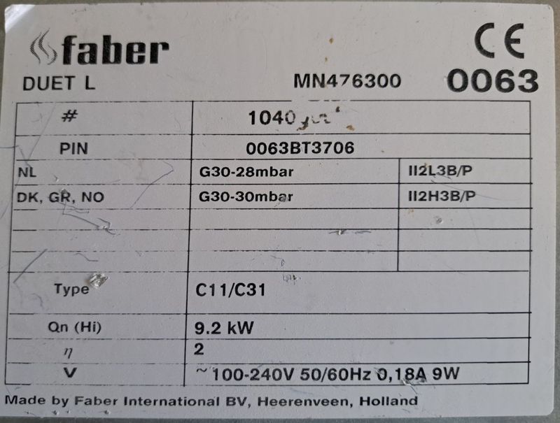 Faber Duet L Gasspeis, sort